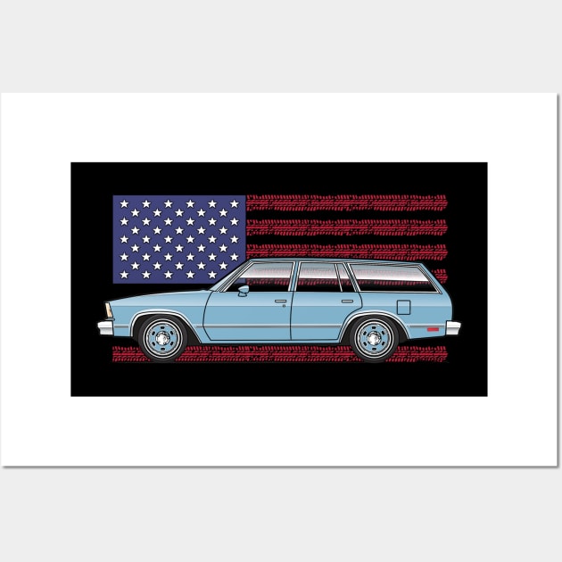 USA Light Blue Wall Art by JRCustoms44